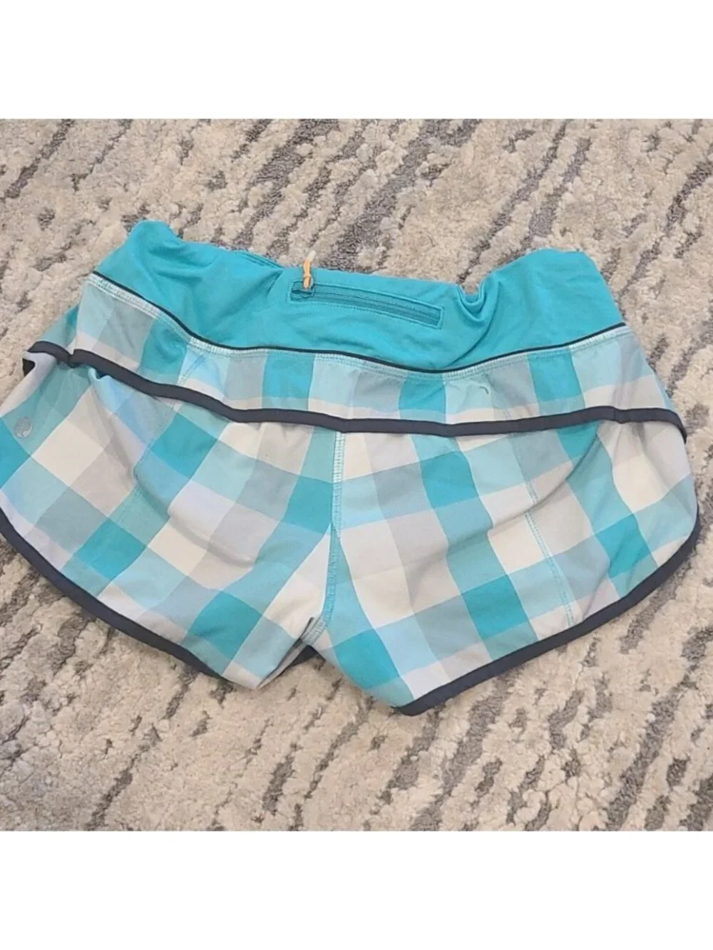 Rare Lululemon Speed Short Checkmate - Lagoon